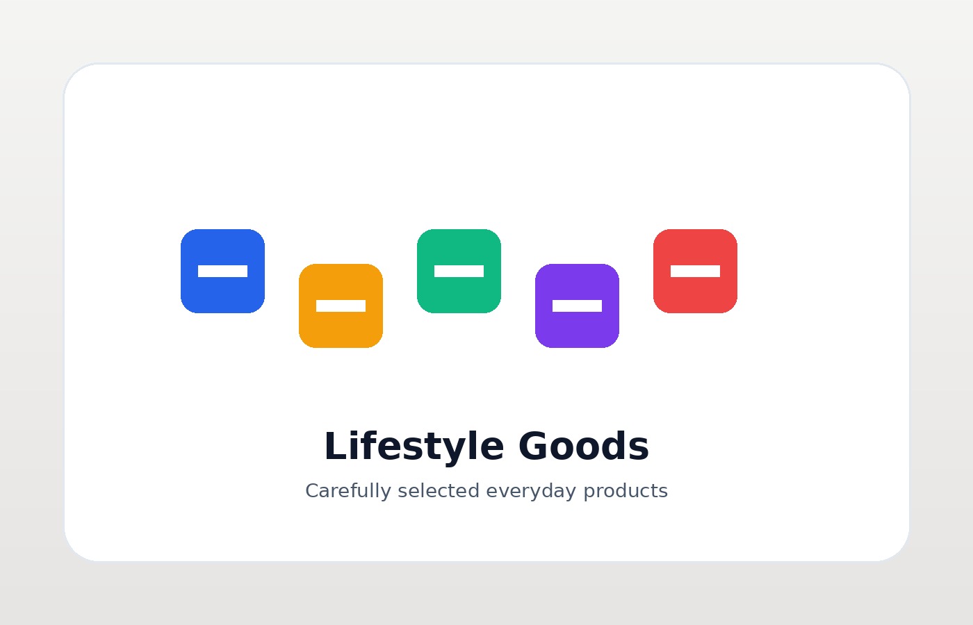 Lifestyle goods