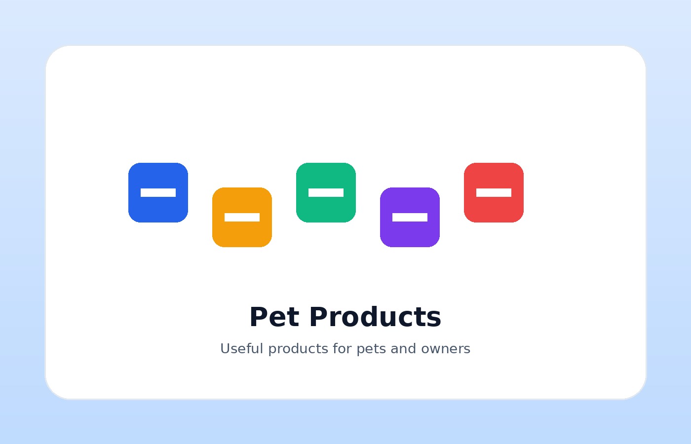 Pet products